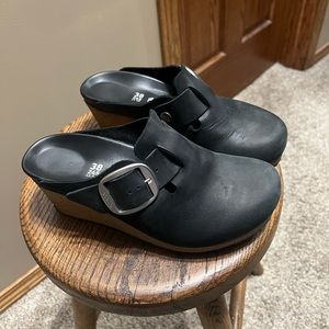 Birkenstock Papillio Fanny wedge clog 38 black